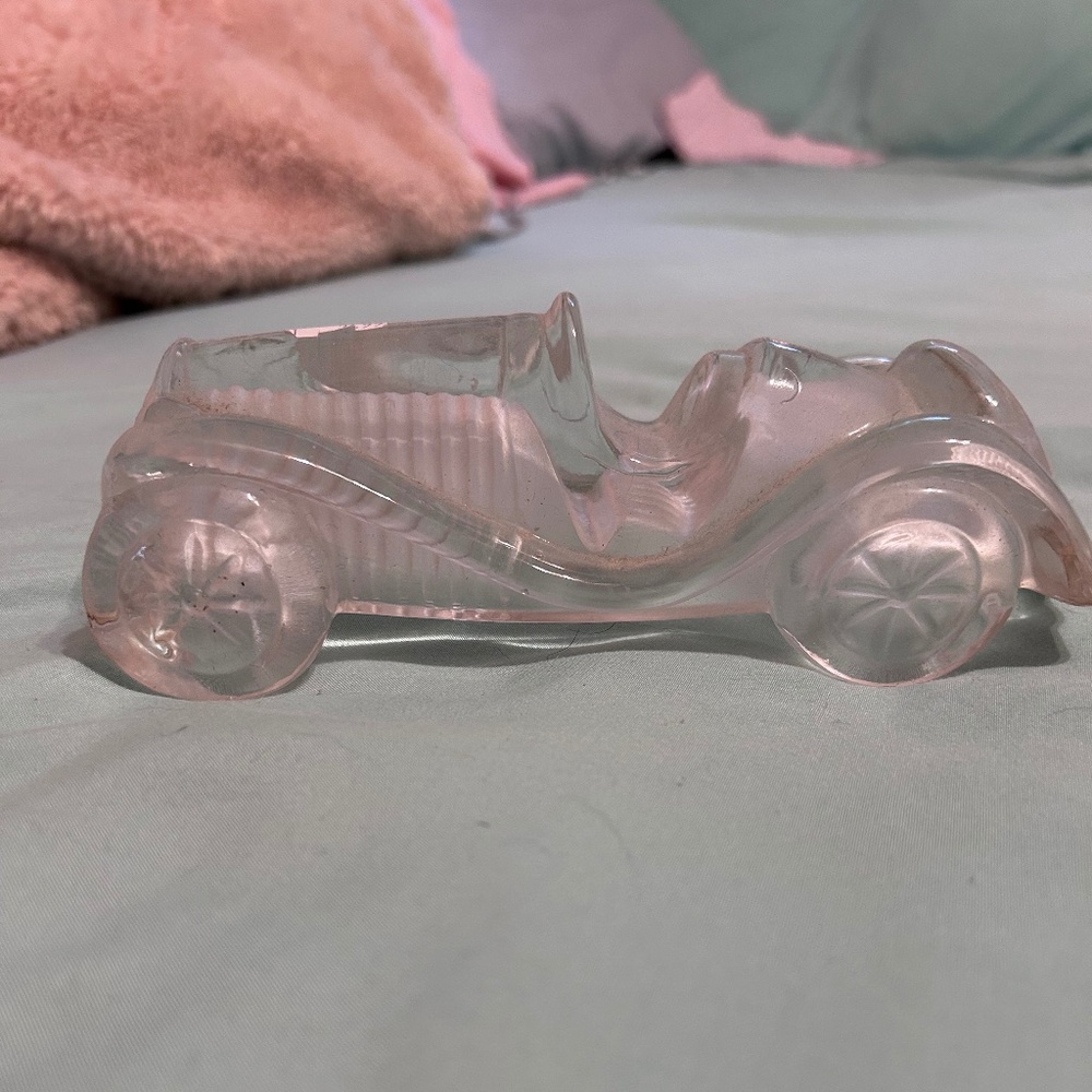 Roadster glass paperweight